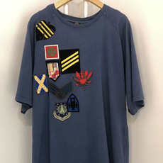 미스터앤미세스퍼 이태리 여성 반팔 루즈핏 롱 티셔츠 TS043E 5220 블루